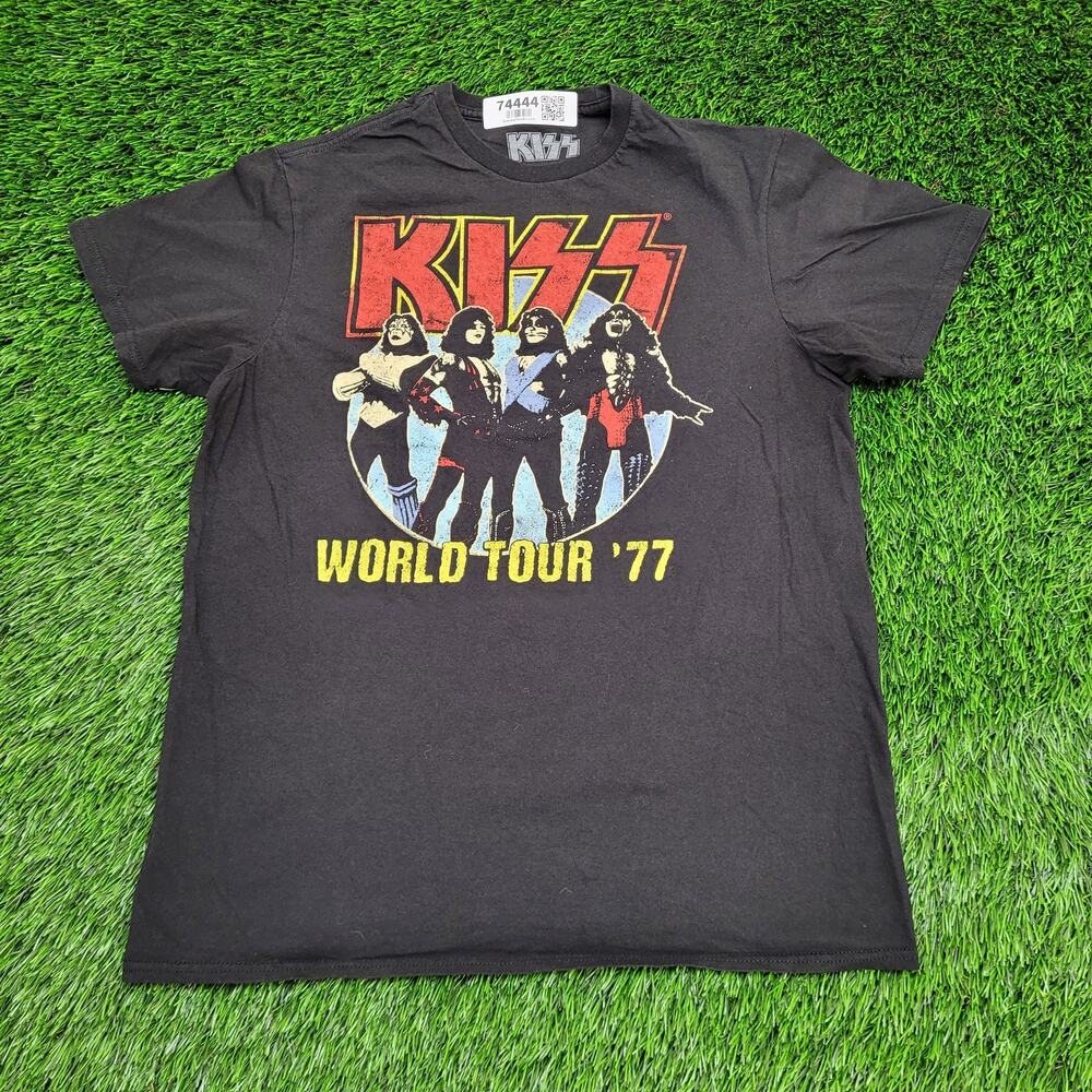 KISS Shirt Womens Medium 19x24 Hard Rock Black